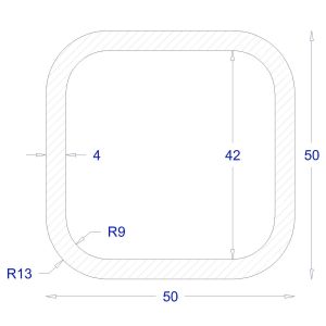 ΚΟΙΛΟΔΟΚΟΣ ΓΑΛΒΑΝΙΖΕ 50*50*4 (6m)