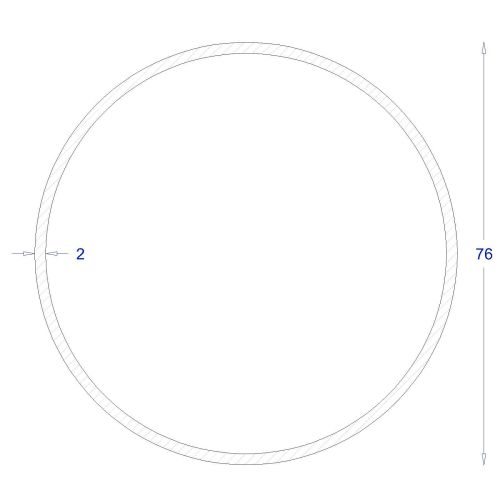 ΣΩΛΗΝΑ ΓΑΛΒΑΝΙΖΕ 2mm Φ76 (6m)