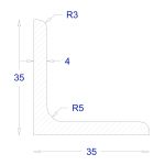ΓΩΝΙΑ ΓΑΛΒΑΝΙΖΕ 35*35*4 (6m)