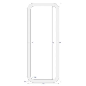 ΚΟΙΛΟΔΟΚΟΣ ΓΑΛΒΑΝΙΖΕ 500*200*20 (6m)