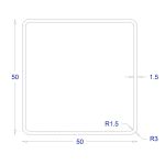 ΣΤΑΡΝΤΖΑΡΙΣΤΟ ΓΑΛΒΑΝΙΖΕ 50*50 (5m)