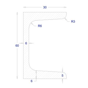 ΠΙ-UPN ΓΑΛΒΑΝΙΖΕ 60*30 (6m)