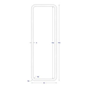 ΚΟΙΛΟΔΟΚΟΣ ΓΑΛΒΑΝΙΖΕ 150*50*4 (6m)