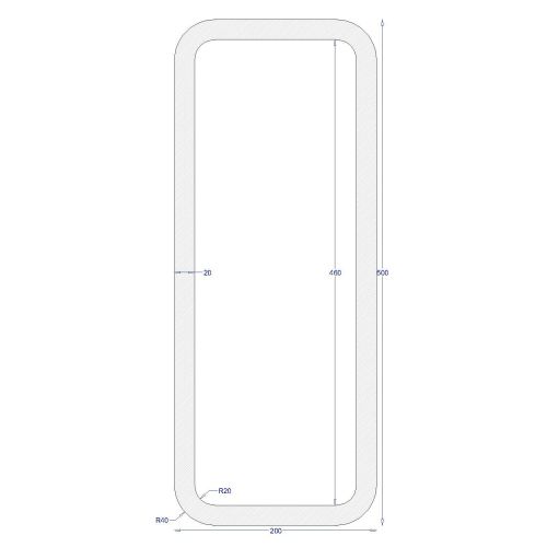 ΚΟΙΛΟΔΟΚΟΣ ΓΑΛΒΑΝΙΖΕ 500*200*20 (6m)