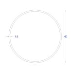 ΣΩΛΗΝΑ ΜΑΥΡΗ 1,5mm Φ60 (6m)