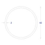 ΣΩΛΗΝΑ ΓΑΛΒΑΝΙΖΕ 2mm Φ42 (6m)