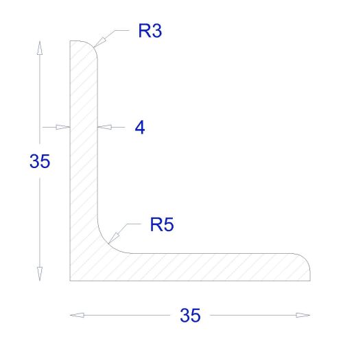 ΓΩΝΙΑ ΓΑΛΒΑΝΙΖΕ 35*35*4 (6m)