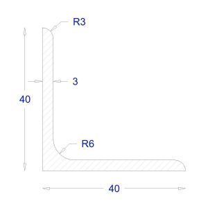 ΓΩΝΙΑ ΓΑΛΒΑΝΙΖΕ 40*40*3 (6m)