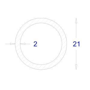 ΣΩΛΗΝΑ ΓΑΛΒΑΝΙΖΕ 2mm Φ21 (6m)