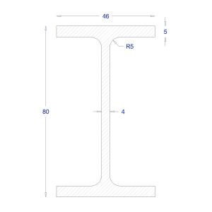 Ήτα-IPE ΓΑΛΒΑΝΙΖΕ 80 (6m)