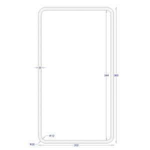 ΚΟΙΛΟΔΟΚΟΣ ΓΑΛΒΑΝΙΖΕ 360*200*8 (6m)