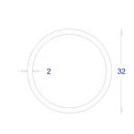 ΣΩΛΗΝΑ ΓΑΛΒΑΝΙΖΕ 2mm Φ32 (6m)
