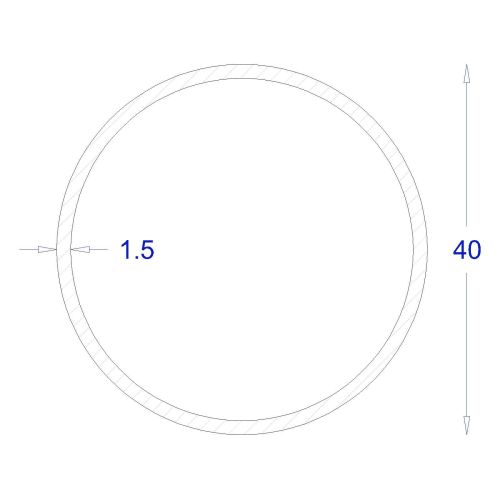 ΣΩΛΗΝΑ ΜΑΥΡΗ 1,5mm Φ40 (6m)