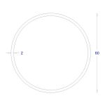 ΣΩΛΗΝΑ ΓΑΛΒΑΝΙΖΕ 2mm Φ60 (6m)