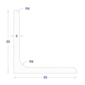 ΓΩΝΙΑ ΓΑΛΒΑΝΙΖΕ 55*55*5 (6m)