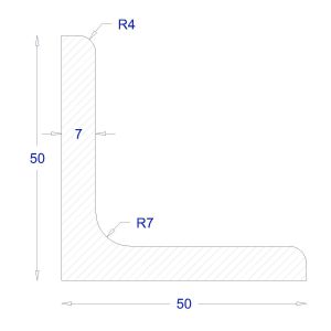 ΓΩΝΙΑ ΓΑΛΒΑΝΙΖΕ 50*50*7 (6m)