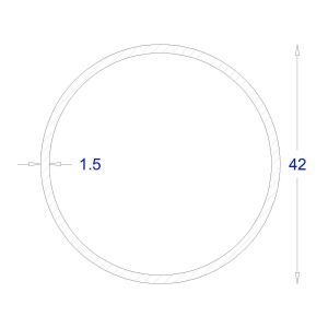 ΣΩΛΗΝΑ ΓΑΛΒΑΝΙΖΕ 1,5mm Φ42 (6m)