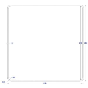 ΚΟΙΛΟΔΟΚΟΣ ΓΑΛΒΑΝΙΖΕ 350*350*6 (6m)