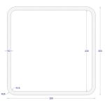 ΚΟΙΛΟΔΟΚΟΣ ΜΑΥΡΟΣ 250*250*10 (6m)