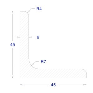 ΓΩΝΙΑ ΓΑΛΒΑΝΙΖΕ 45*45*6 (6m)