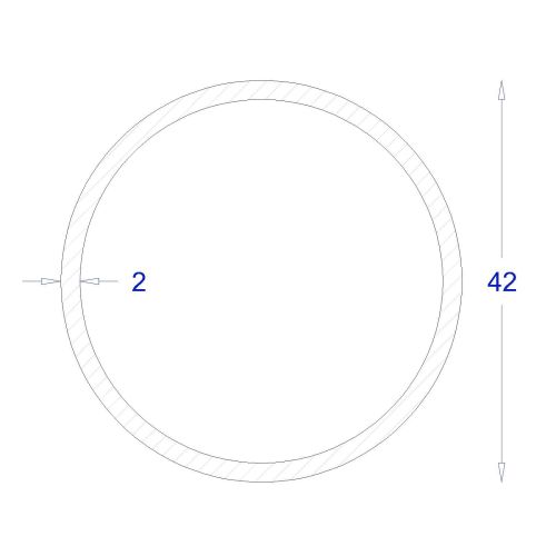 ΣΩΛΗΝΑ ΓΑΛΒΑΝΙΖΕ 2mm Φ42 (6m)