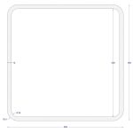 ΚΟΙΛΟΔΟΚΟΣ ΜΑΥΡΟΣ 350*350*12 (6m)