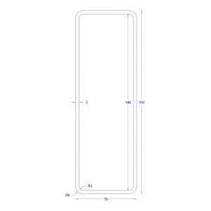 ΚΟΙΛΟΔΟΚΟΣ ΓΑΛΒΑΝΙΖΕ 150*50*3 (6m)