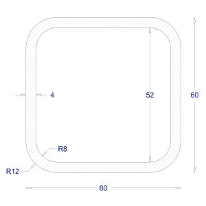 ΚΟΙΛΟΔΟΚΟΣ ΓΑΛΒΑΝΙΖΕ 60*60*4 (6m)