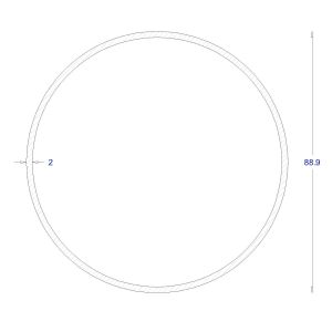 ΣΩΛΗΝΑ ΓΑΛΒΑΝΙΖΕ 2mm Φ88,9 (6m)