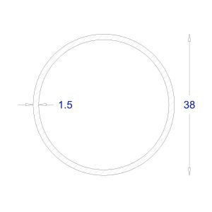 ΣΩΛΗΝΑ ΓΑΛΒΑΝΙΖΕ 1,5mm Φ38 (6m)
