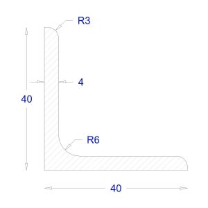 ΓΩΝΙΑ ΓΑΛΒΑΝΙΖΕ 40*40*4 (6m)