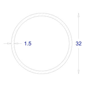 ΣΩΛΗΝΑ ΓΑΛΒΑΝΙΖΕ 1,5mm Φ32 (6m)